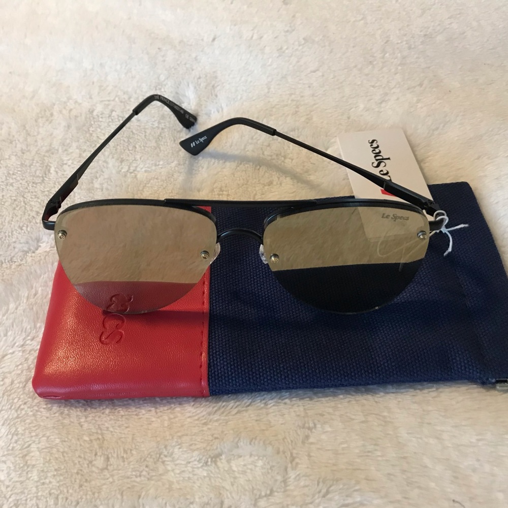 Le Specs The Prince Mirrored Sunglasses - Picture 7 of 8